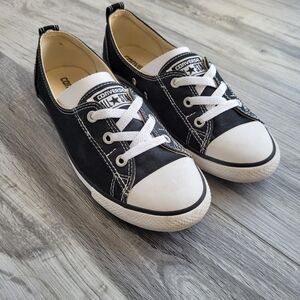 Converse Chuck Taylor All Star ballet slip-ons, Wmn's US size 8.5, Black